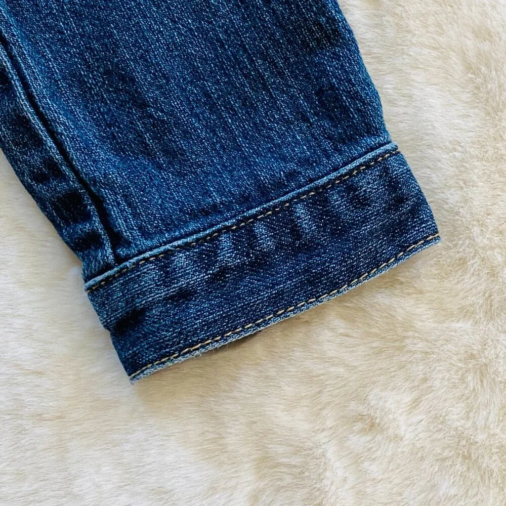 GAP Factory Girl’s Denim Jacket Dark Wash size M 7/8 Excellent Condition